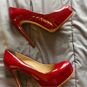 Kelsi Dagger Glossy Red Heels